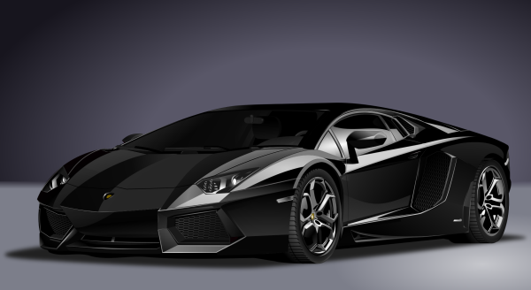 voiture luxe Lamborghini noire