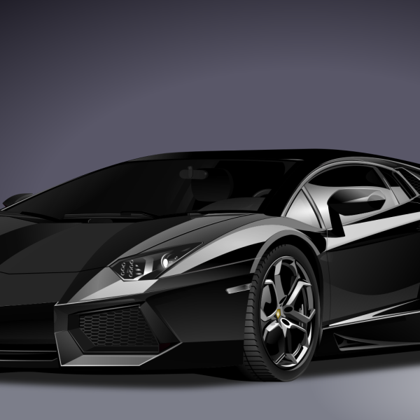 voiture luxe Lamborghini noire